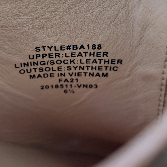 J. Crew Leather Slip On Mule Clog Shoe Size 6.5 #BA188 Rich Oak - Picture 12 of 14